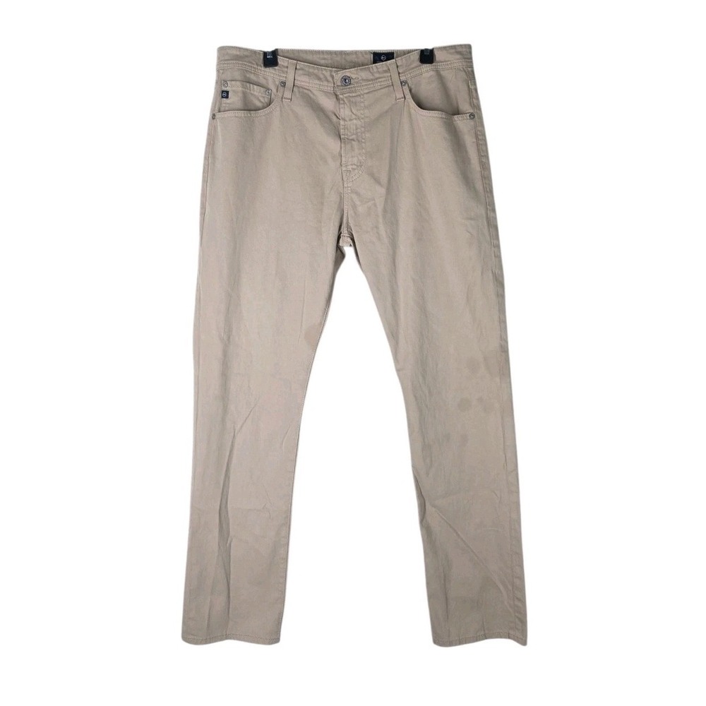 AG Adriano Goldschmied Graduate Tailored Leg Khaki Pants Mens 36x34 (35x31.5)